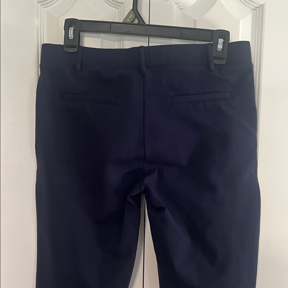 Betabrand Classic Dress Pant Yoga Pant | Straight (Navy) - Picture 6 of 9